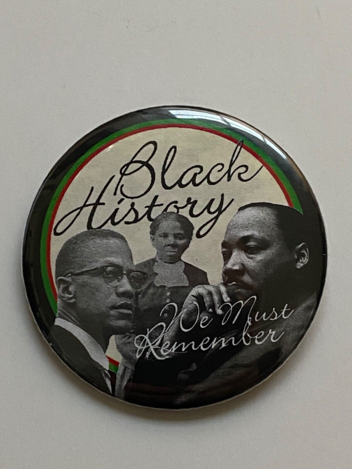 Black History, We Must Remember civil rights political cause pin