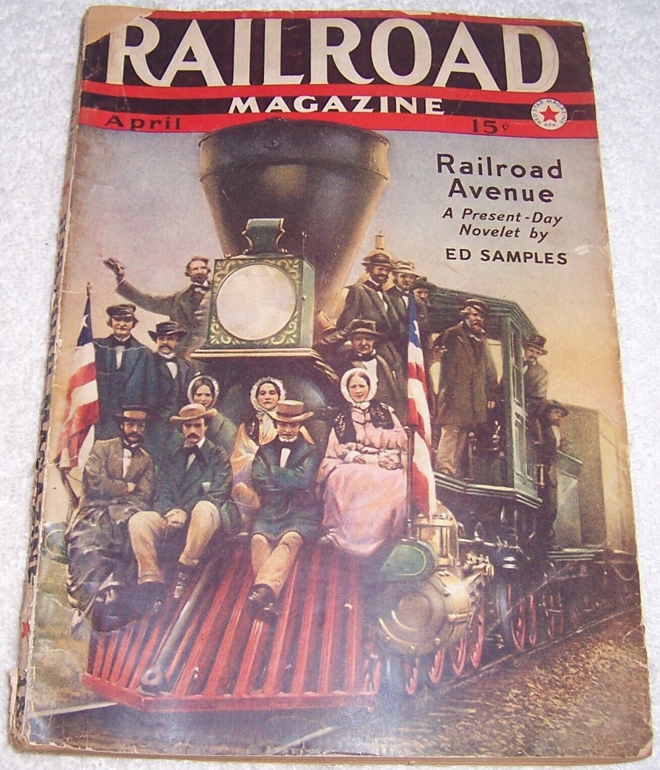 Railroad Magazine April 1940 trains railway vintage