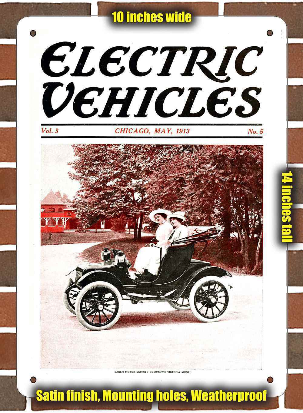 Metal Sign - 1913 Electric Vehicles 2- 10x14 inches