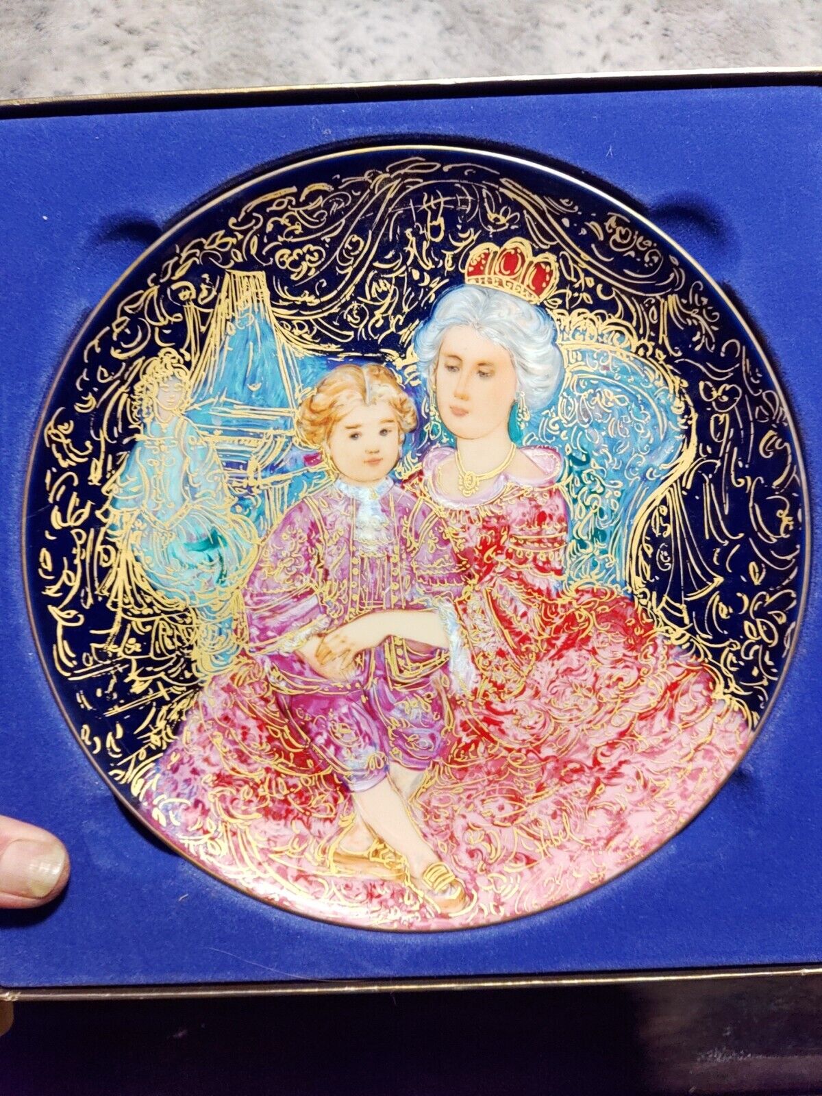 New Edna Hibel Plate Mozart and The Empress Maria Theresa #1032 of 3,000 📸 Sale