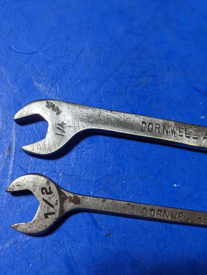 Rare Cornwell A & B Wrench Lot Usa Made