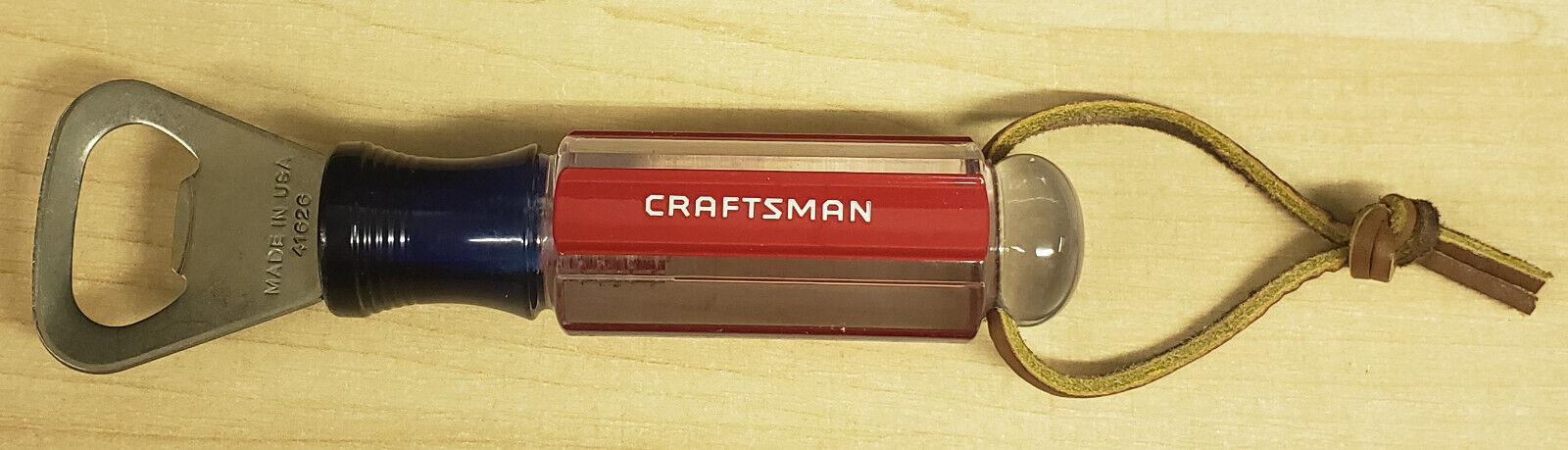 Craftsman Screwdriver Handle Bottle Opener ~Stainless Steel 41626 USA  