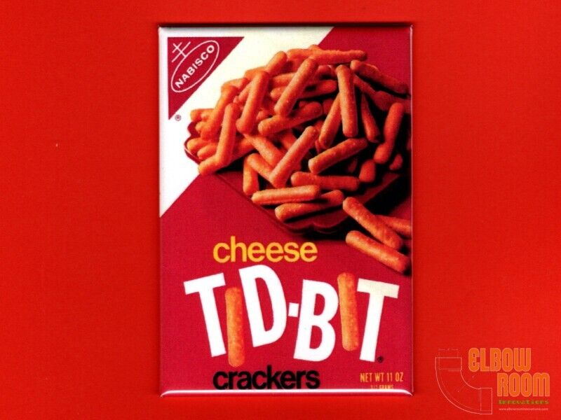 Cheese Tid-Bit crackers vintage BOX ART 2x3\