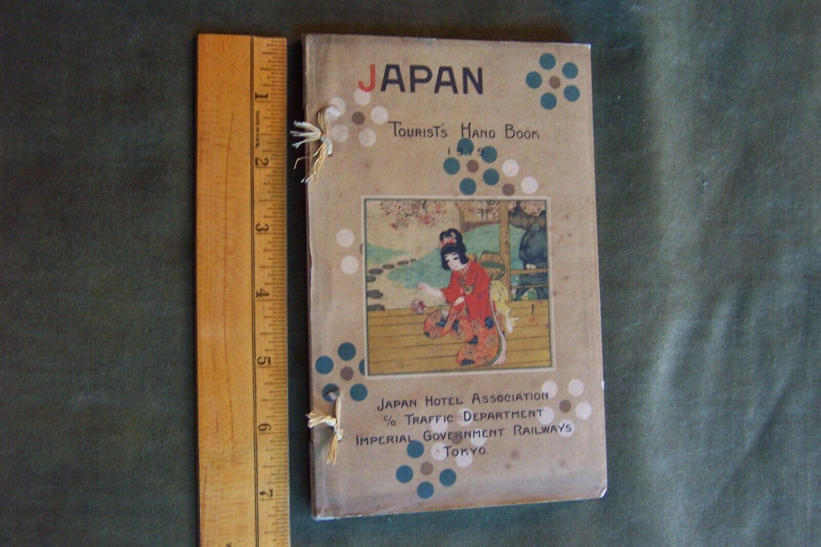 1919 Japan Tourist's Hand Book-guide-Imperial -very early