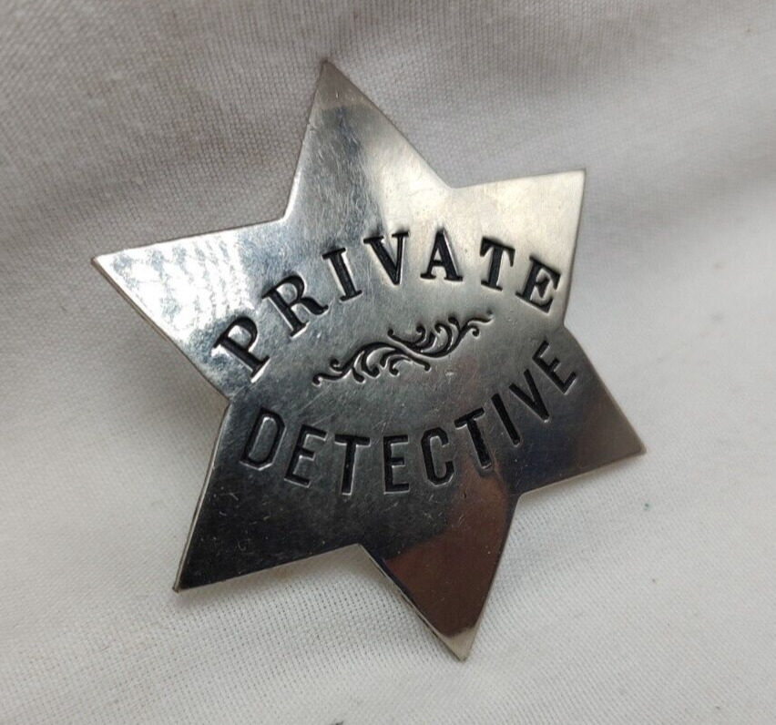 1900\'s Antique Obsolete Private Detective Badge American Stamp Works St. Paul Mn