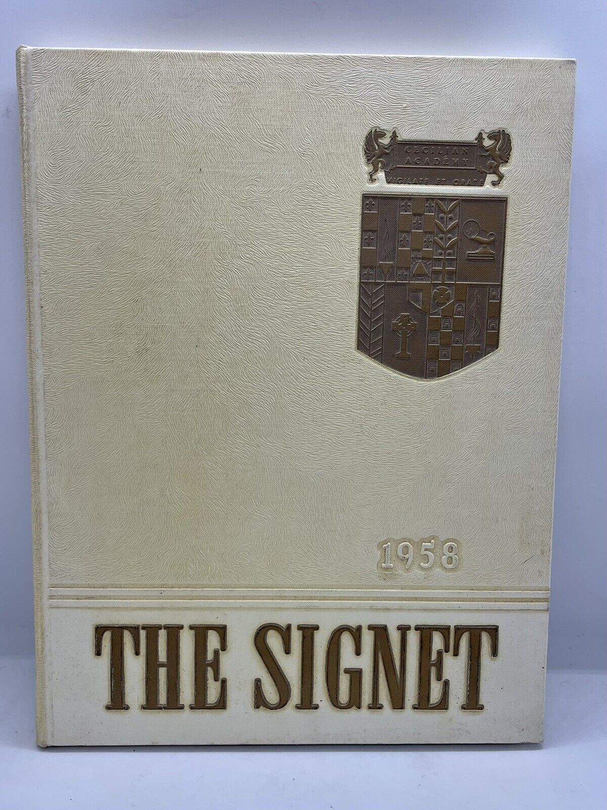Vintage 1958 The Signet: The Cecilian Academy Philadelphia Yearly Recap Book