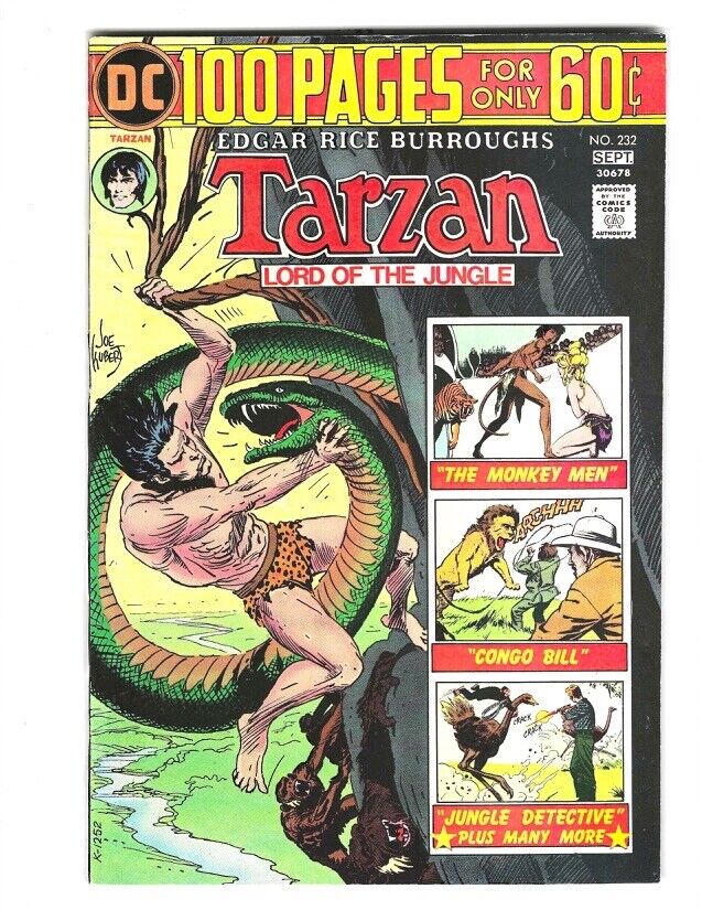 Tarzan #232 DC 1974 Unread NM Beauty CGC? 100 Pg Giant Combine Shipping