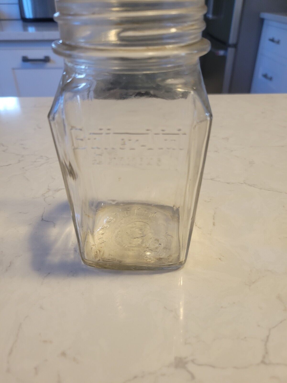 Vintage BUTTER-NUT DELICIOUS Pint Coffee Jar 