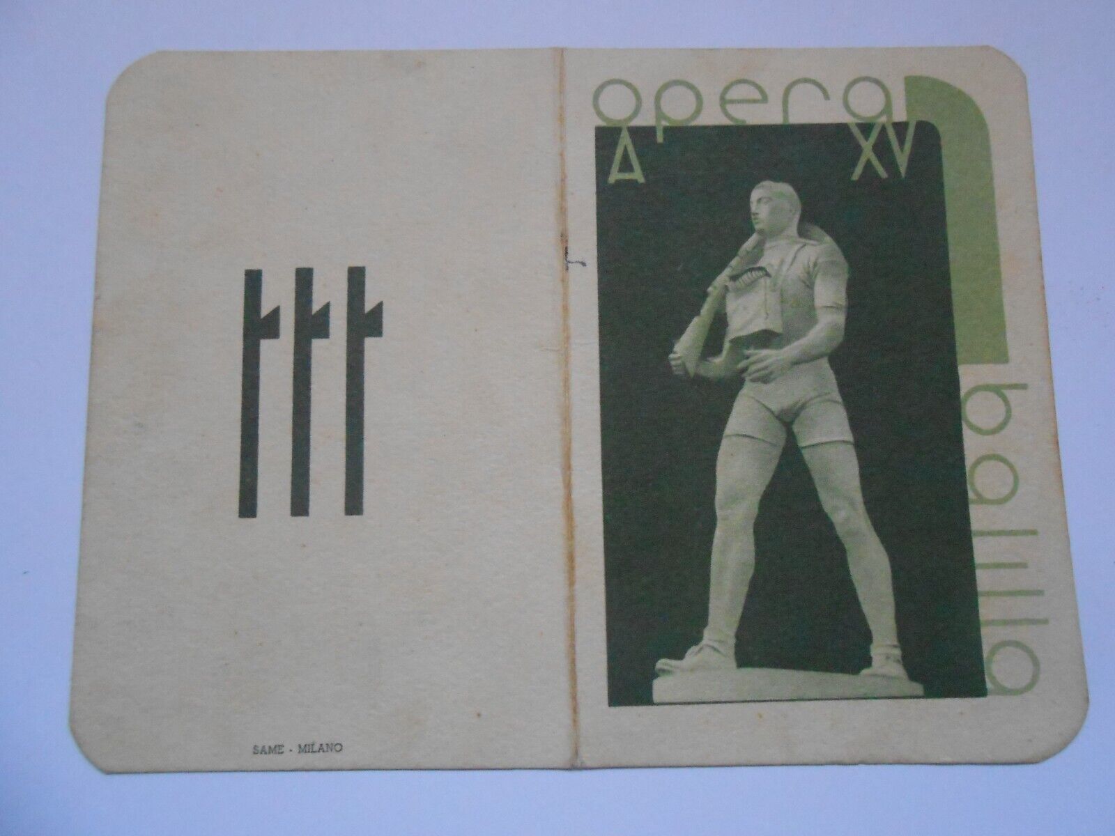 Italian fascist   il balilla    membership  card  1937   Opera Nazionale Balilla