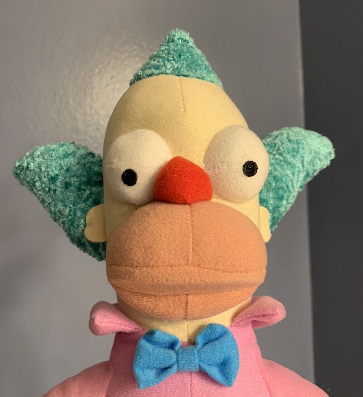 The Simpsons Krusty the Clown Stuffed Toy Plush 15”