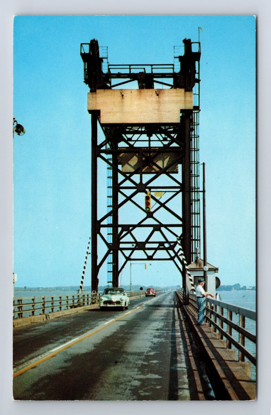 Marblehead Peninsula OH-Ohio, Sandusky Bay Bridge, Lake Erie, Vintage Postcard