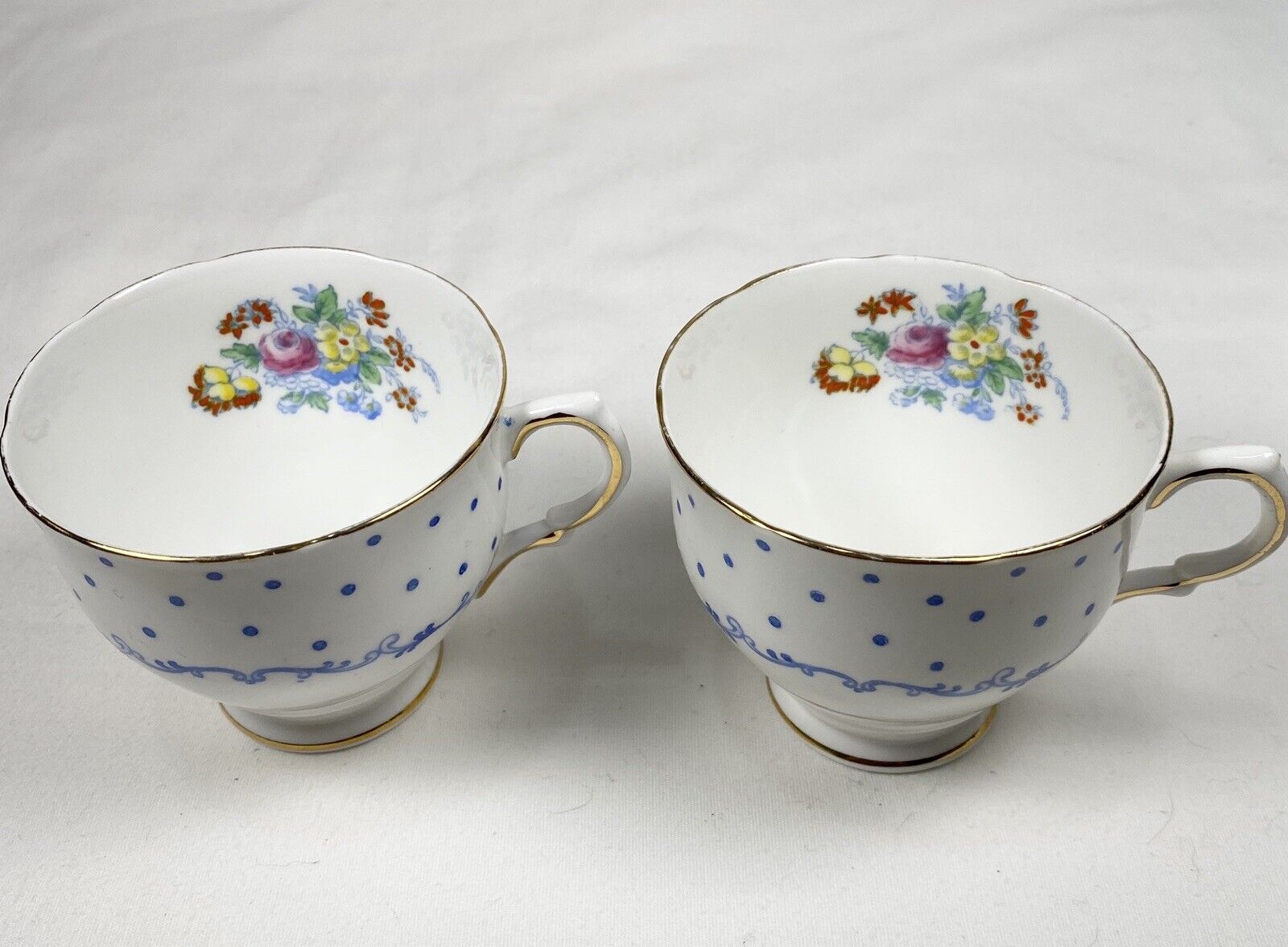 Salisbury Bone China Tea Cups England Vintage