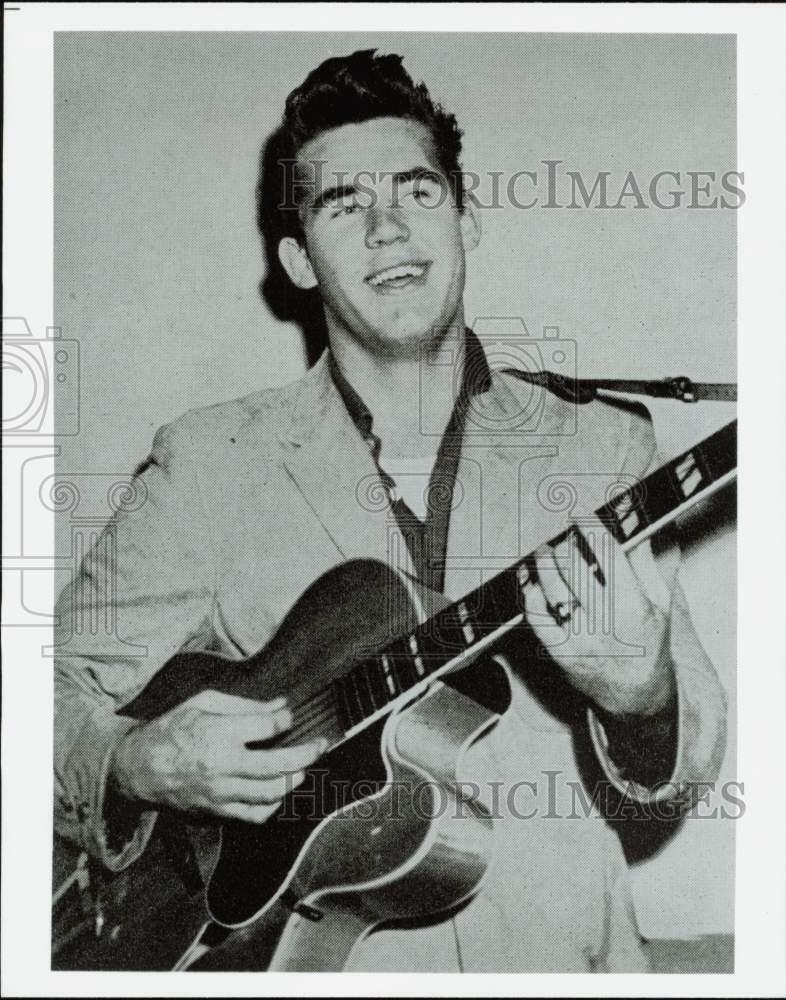1958 Press Photo Singer Kenny Rogers at Frontier Fiesta, University of Houston