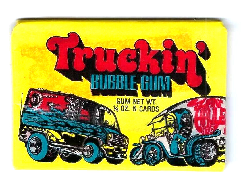 VINTAGE 1975 TRUCKIN' TRADING CARDS SEALED WAX PACK