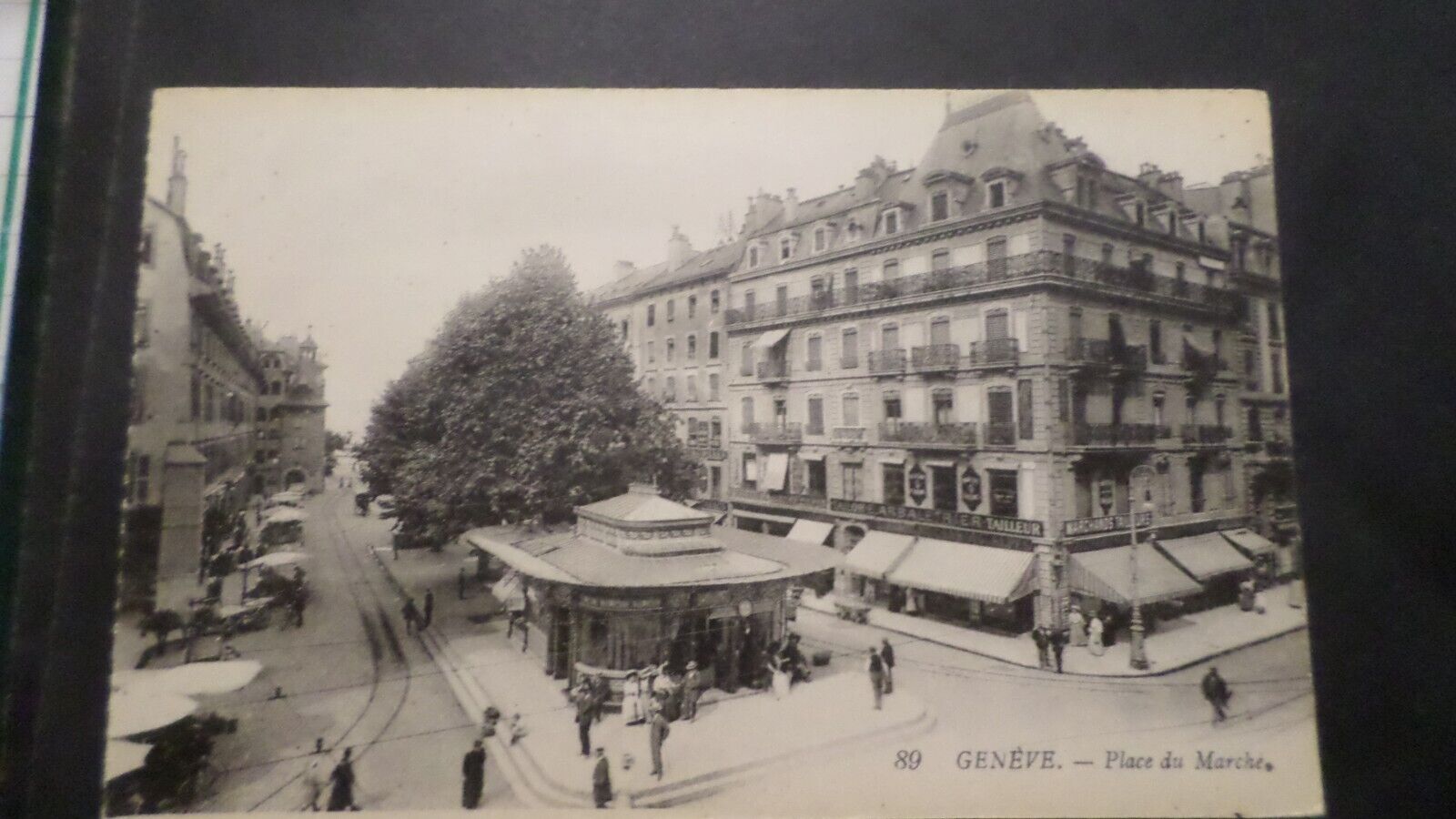 Postcard Antique CPA, Switzerland, Geneva Place of / The Marche'