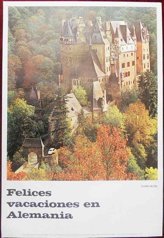 Original Poster Germany Alemania Eltz Burg Castle Spain