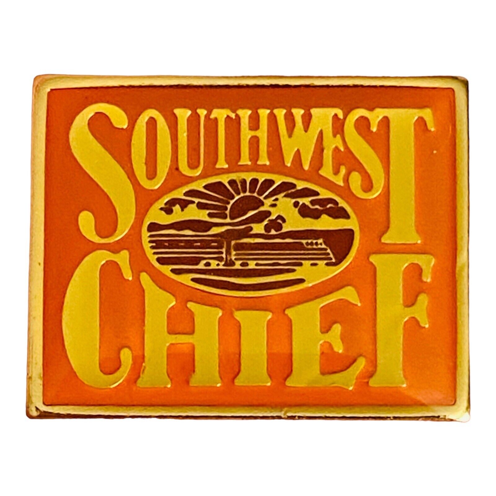 Vintage Amtrak Southwest Chief Lapel Pin Souvenir Chicago Illinois California