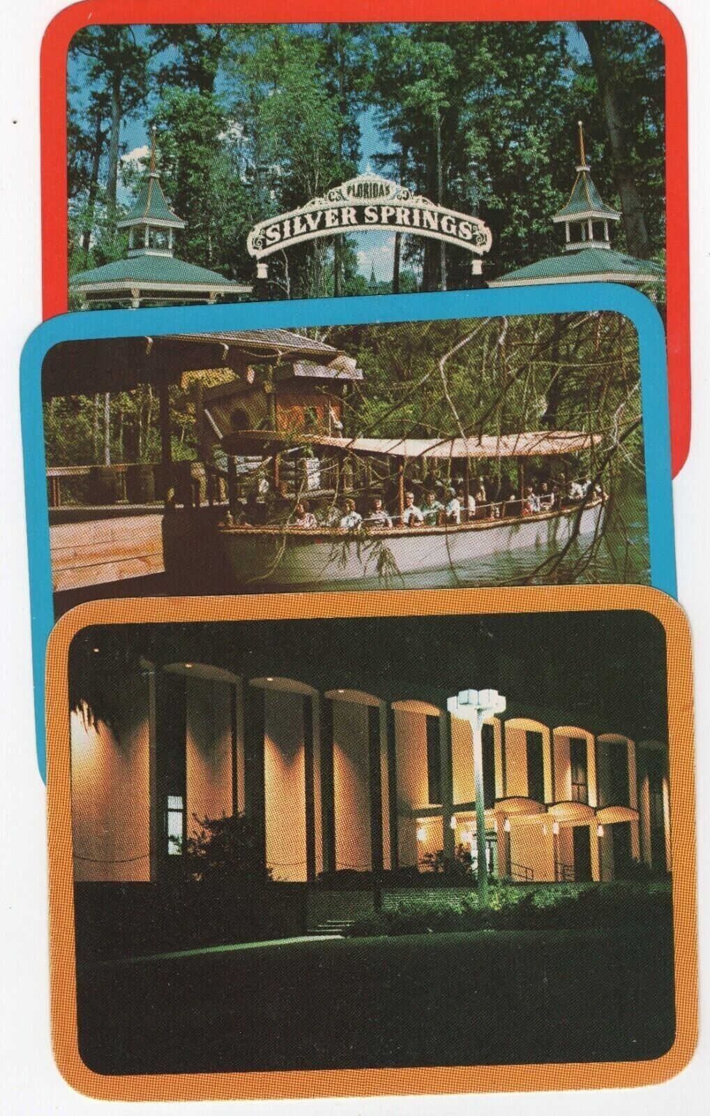Ocala City Hall/Silver Springs Florida Postcards 6.75 by 5.25 Inches Set of 3