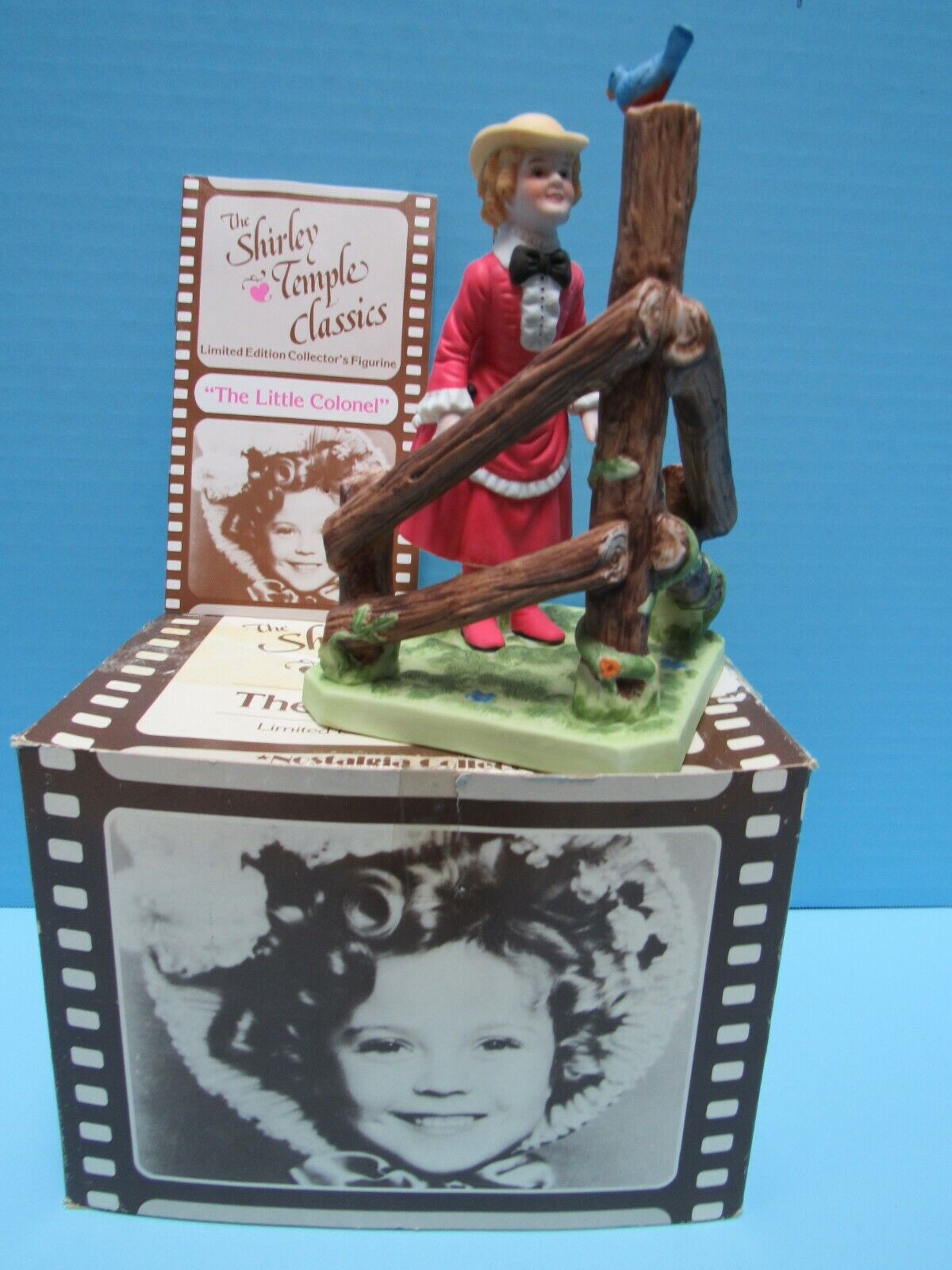 VTG. 1985 SHIRLEY TEMPLE THE LITTLE COLONEL PORCELAIN FIGURINE W/BOX LIMITED ED.