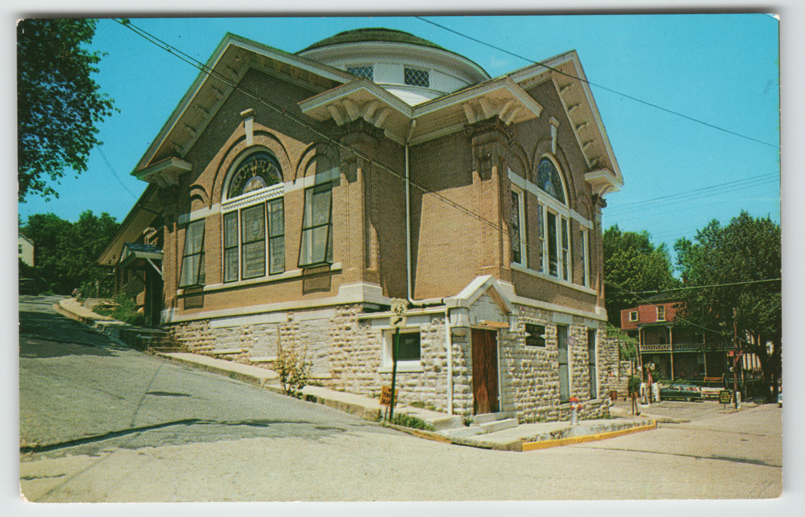 Postcard First Baptist Penn Memorial Church Eureka Springs, AR