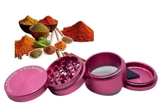 Herb & Spice Grinder Colorado Crusher 4 Piece With Scrapper 45mm 2.5inch