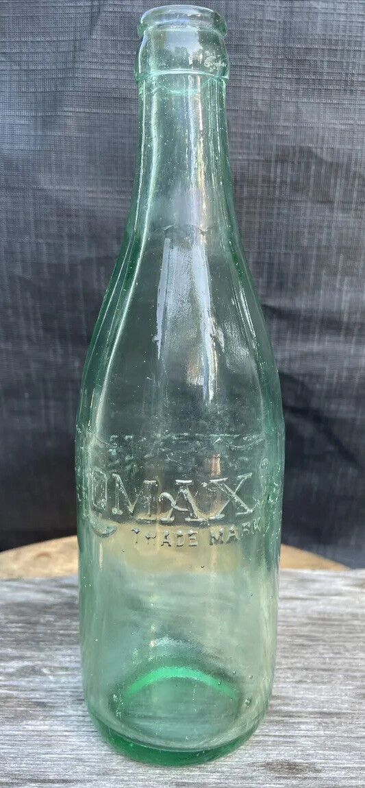 EARLY CROWN TOP SODA BOTTLE LOMAX\'S BEVERAGES CHICAGO ILLINOIS