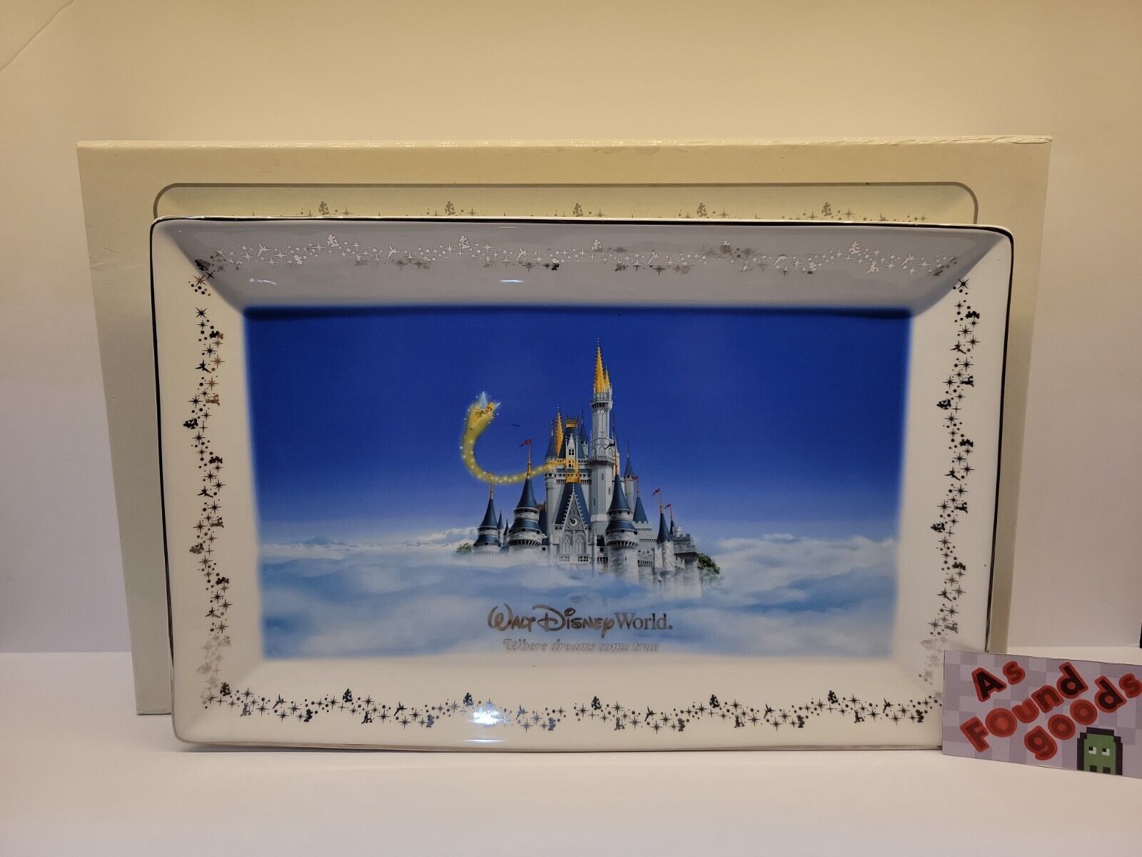 Walt Disney World Where Dreams Come True Collectible Serving Platter in Box 16”