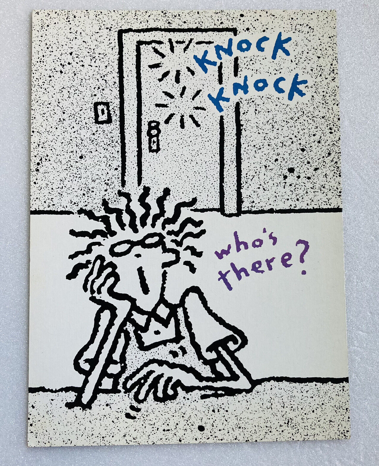 Vintage Greeting Card Fido Dido Knock Knock “Call Me When You Need Me” 7x5 P1