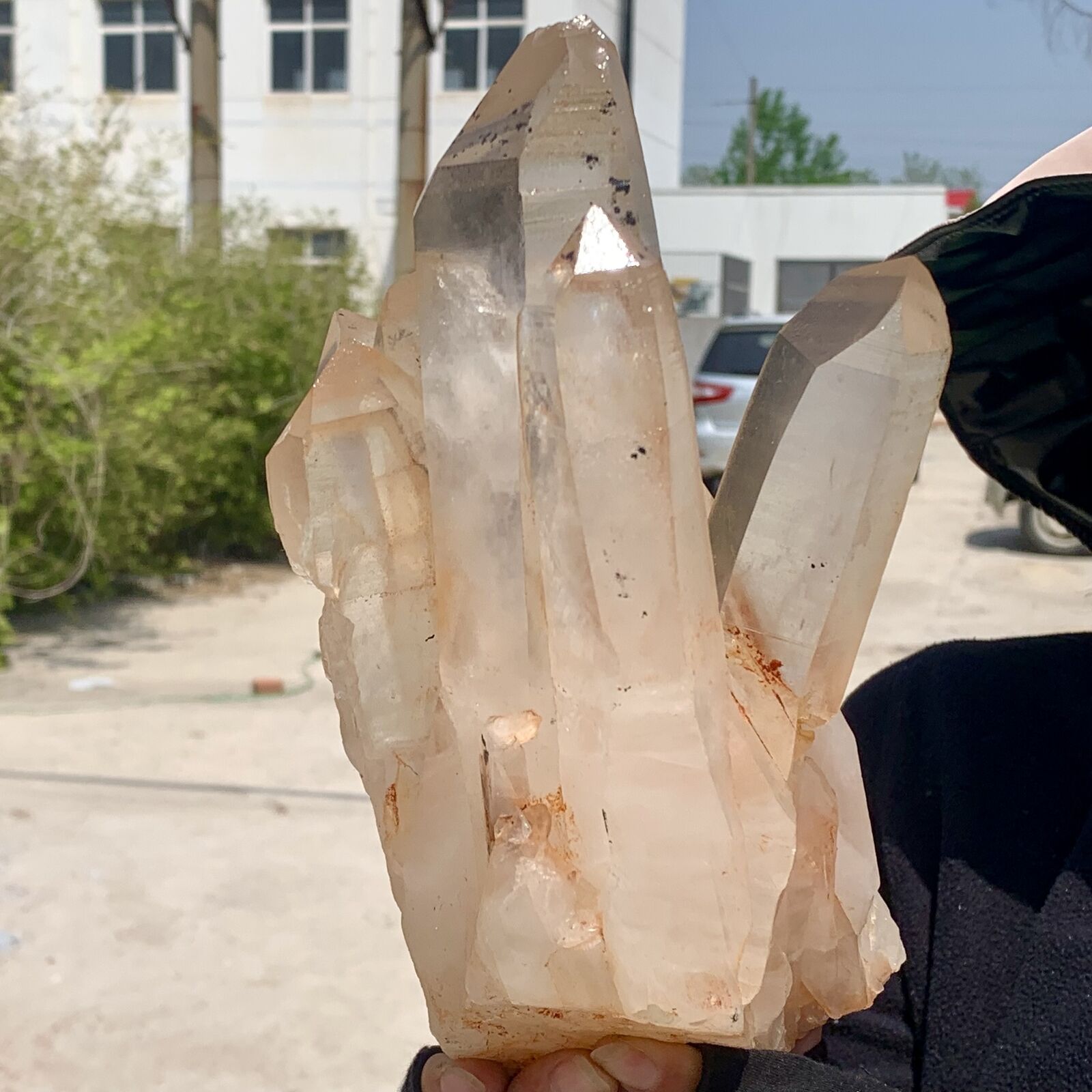 5.57LB Natural Large Himalayan quartz cluster white crystal ore Earth specimen