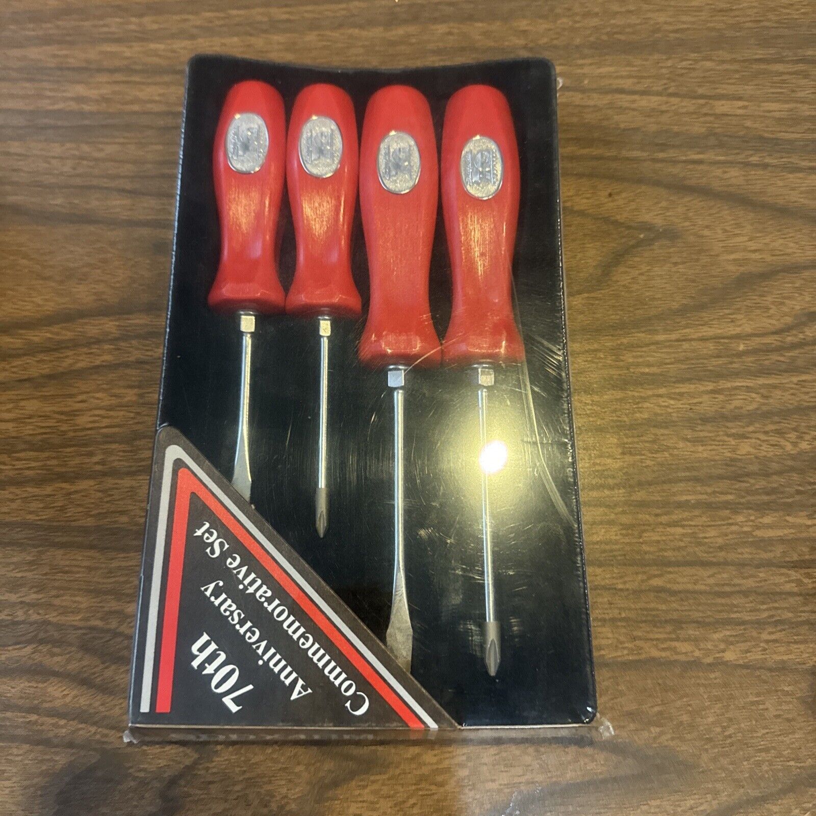 Snap On Tools 70th Anniversary Commemorative 4 Piece Screwdriver Set Sealed
