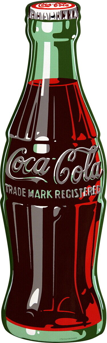 Coca-Cola 1950s Style Contour Bottle Decal Officially Licensed Made In USA