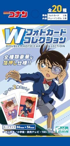 Detective Conan W Photo Card Collection 20 Pieces Candy Toy Gum Full Complete