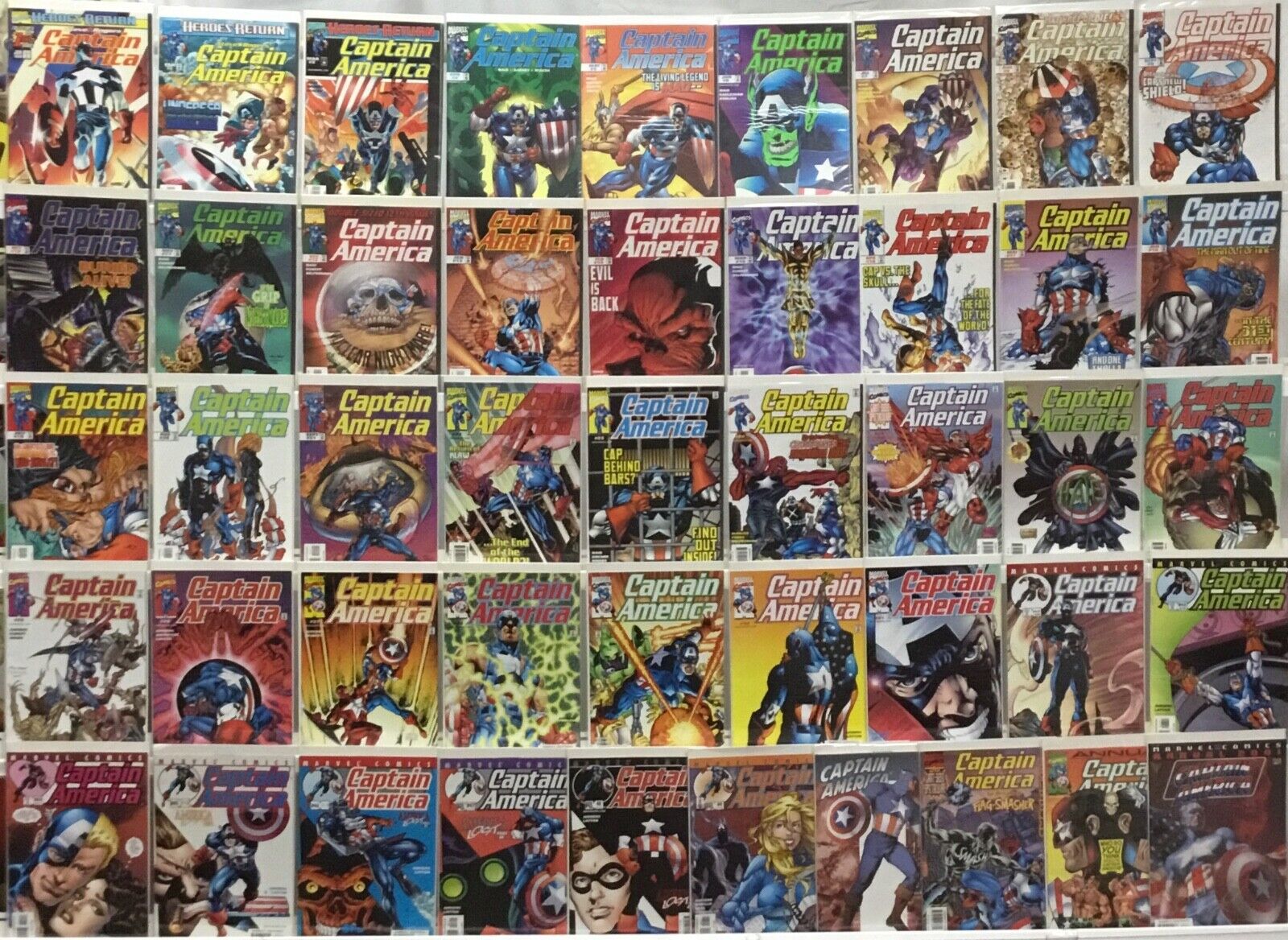 Marvel Comics Captain America Run Lot 1-50 Plus Annual ‘99-‘01 - Missing in Bio