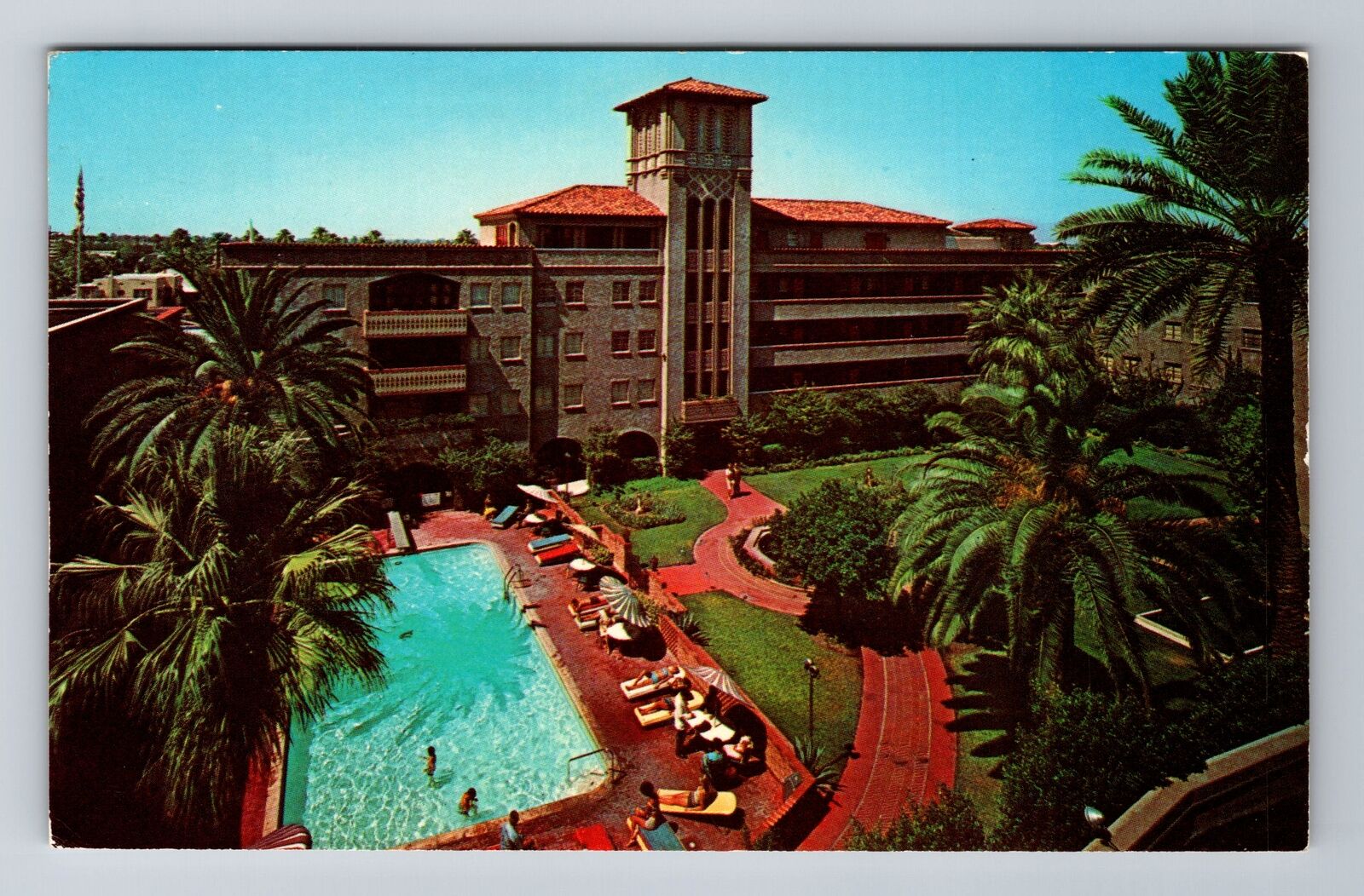 Phoenix AZ-Arizona, Hotel Westward Ho, Antique, Vintage c1971 Souvenir Postcard