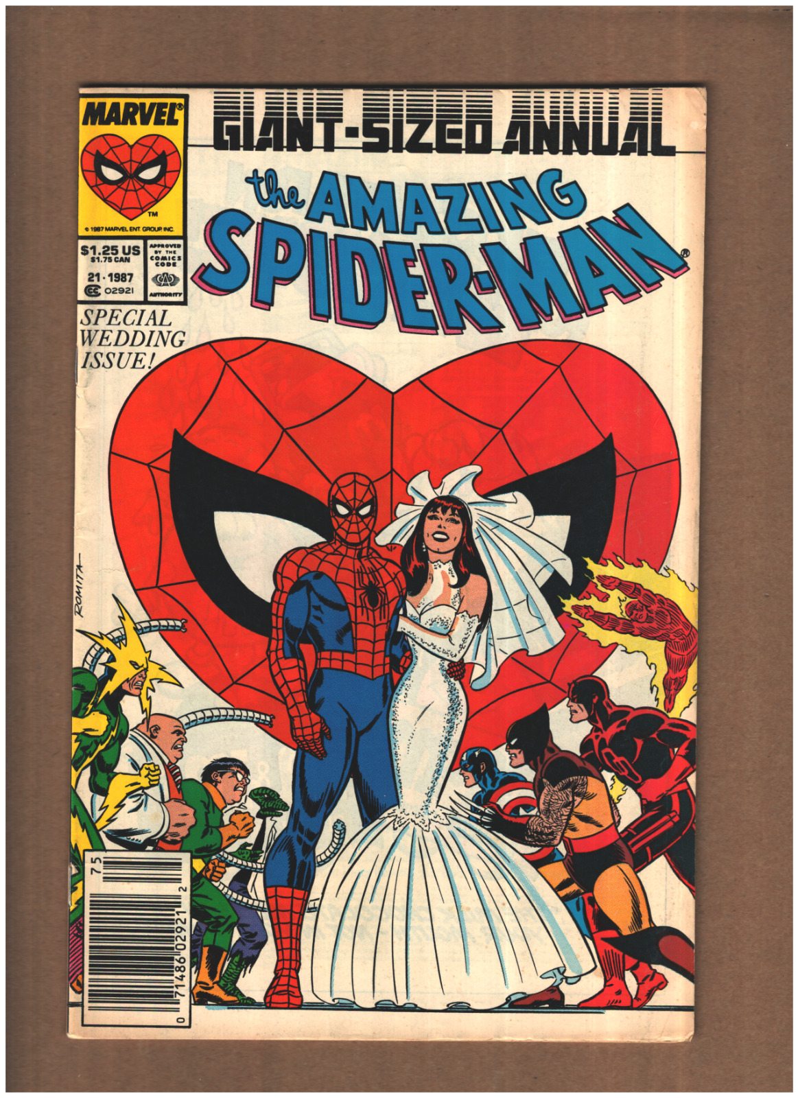 Amazing Spider-man Annual #21 Newsstand Marvel 1987 WEDDING MARY JANE VG/FN 5.0