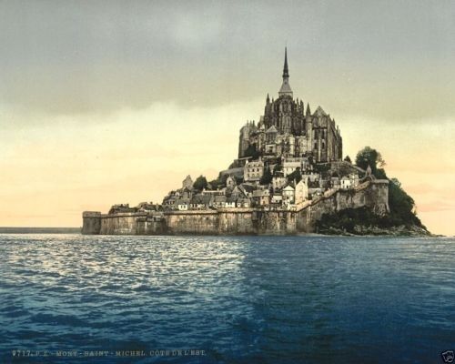 Mont Saint-Michel island and monastery France 1900 New 8x10 Photo