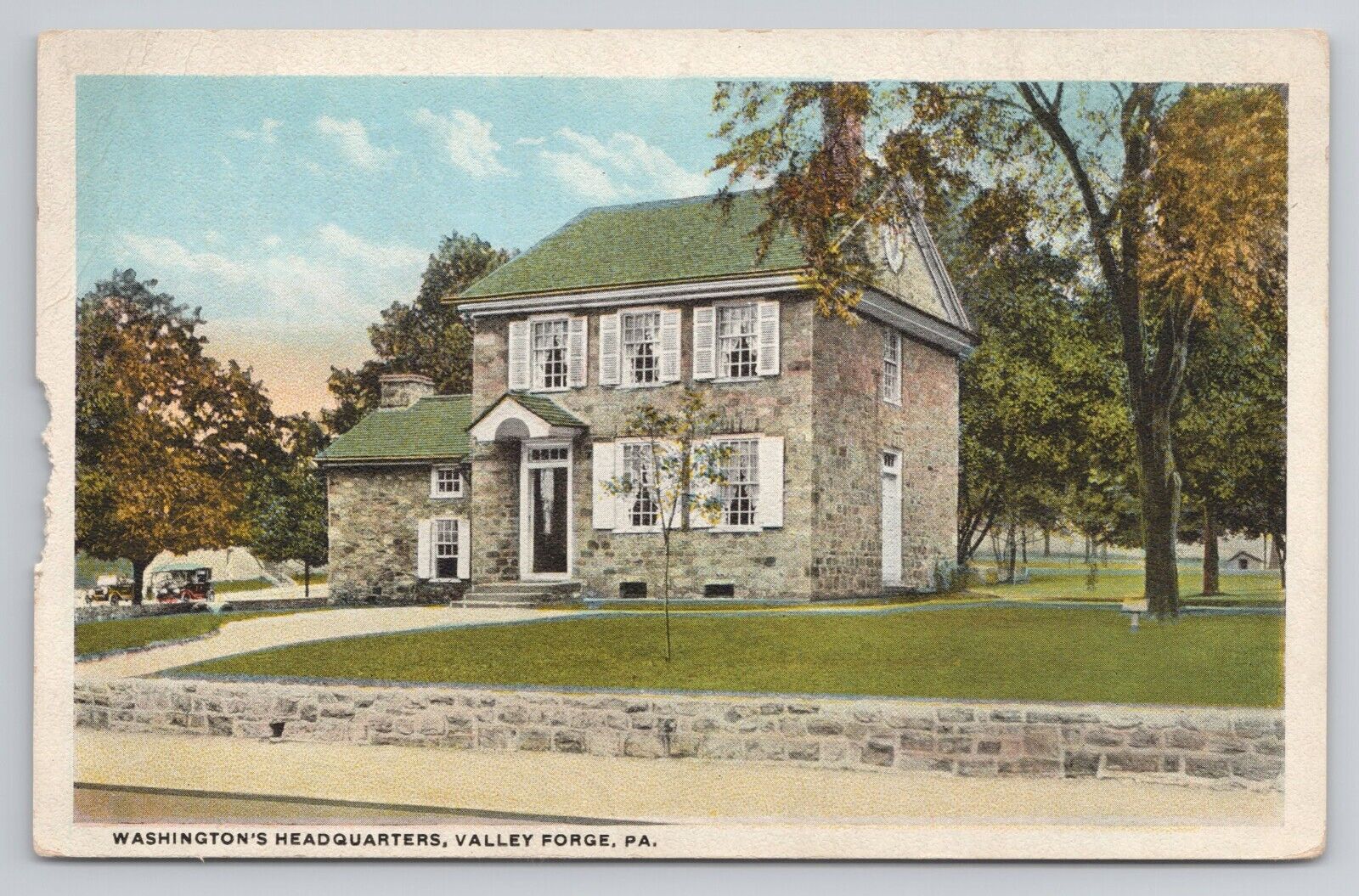 Postcard Washington\'s Headquarters Valley Forge Pennsylvania