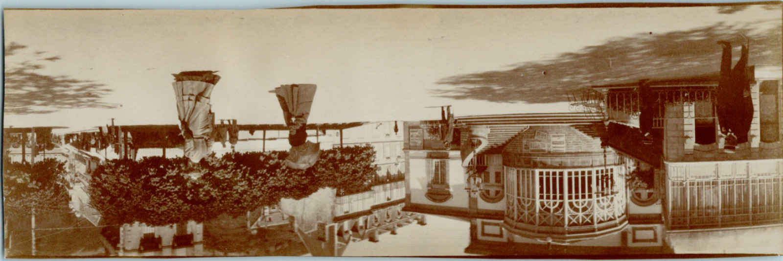 France, Vintage Print ID Park & Casino, Kodak Panorama 6x18 Print 