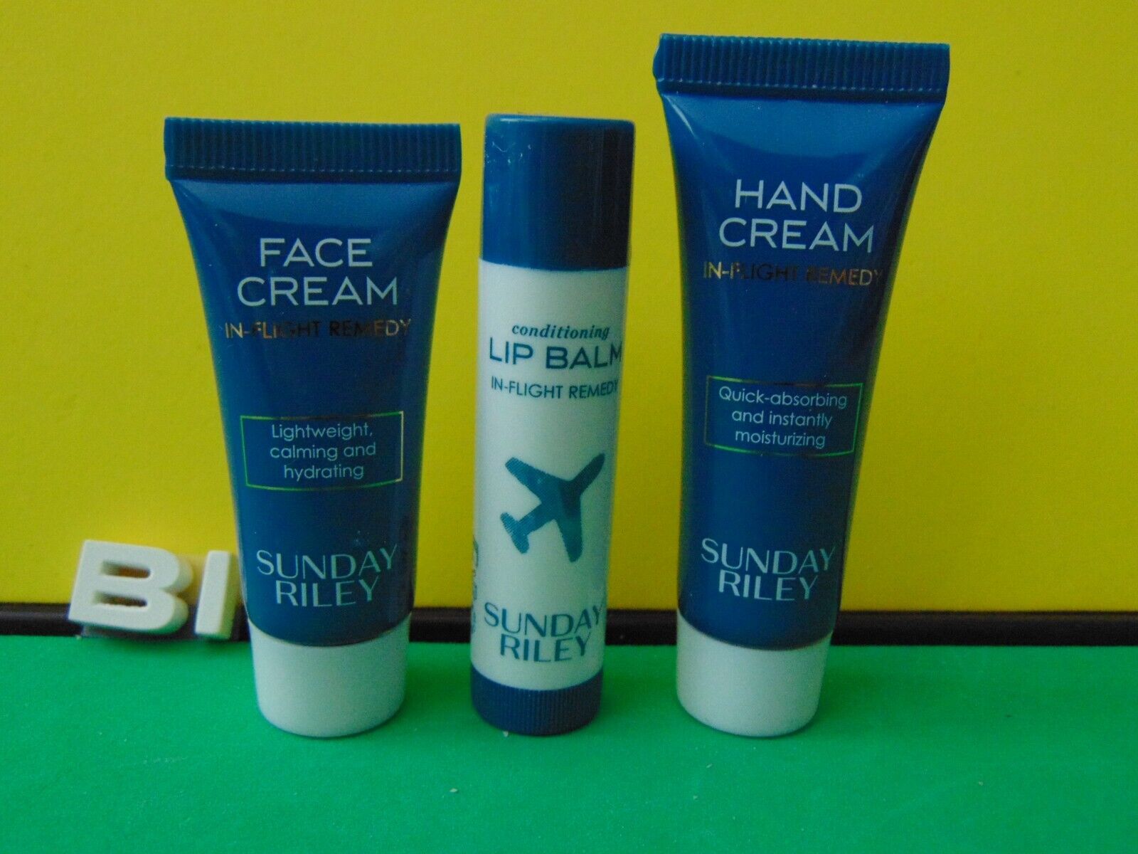 United Polaris Sunday Riley In Flight Lip Balm, Face & Hand Cream New Sealed