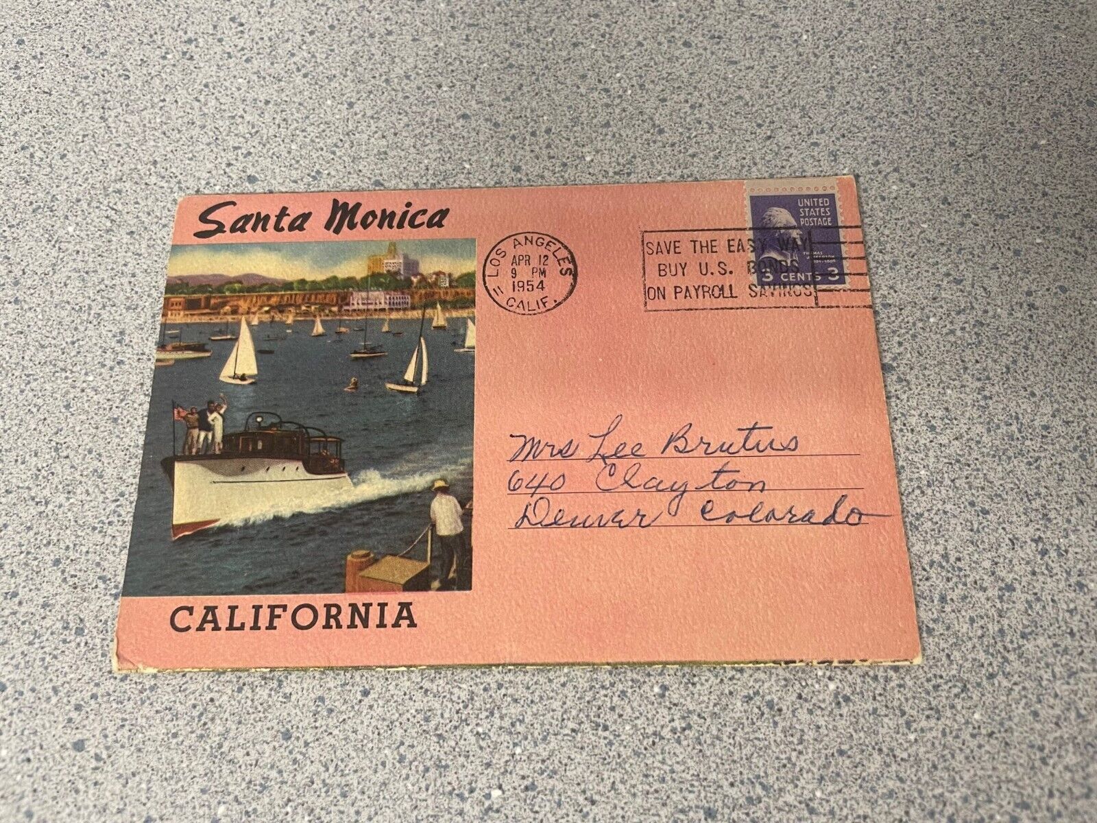 Santa Monica CA 1950s Souvenir Postcard Folder California