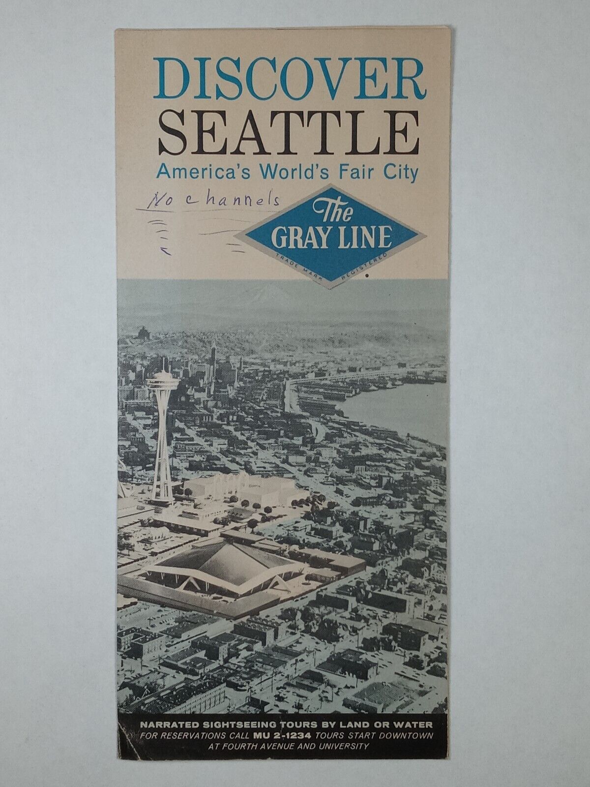 c.1960\'s Seattle Gray Line Worlds Fair Avis Vtg Tourist Pamphlet Booklet