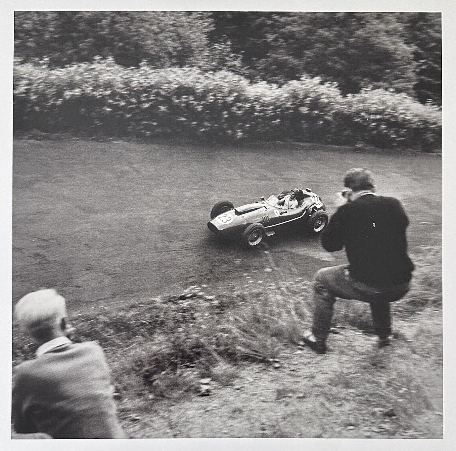 Jesse Alexander Graham Hill BRM Photograph Lithograph 1962 French Grand Prix