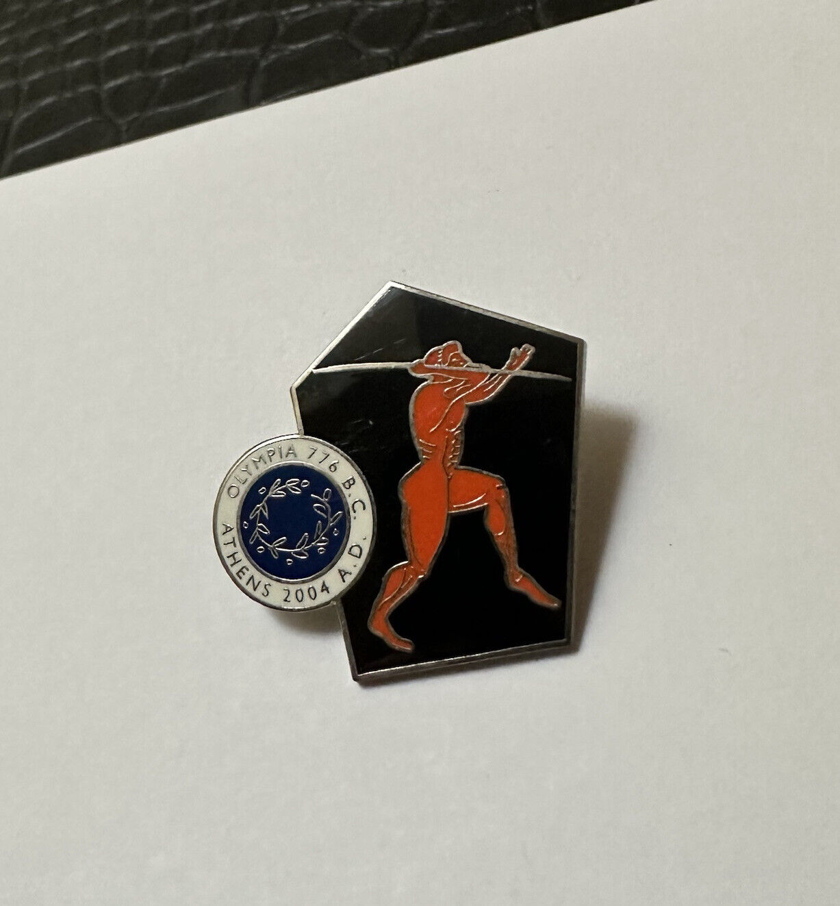 Olympic Games Athens 2004 Javelin Thrower Collectible Sports Tack Pin