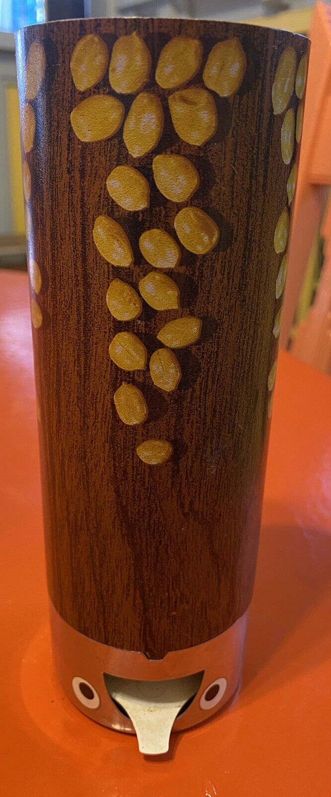 Vintage WMF (W. Germany) Wood Nut/Candy Dispenser, Bird Shaped. Works READ