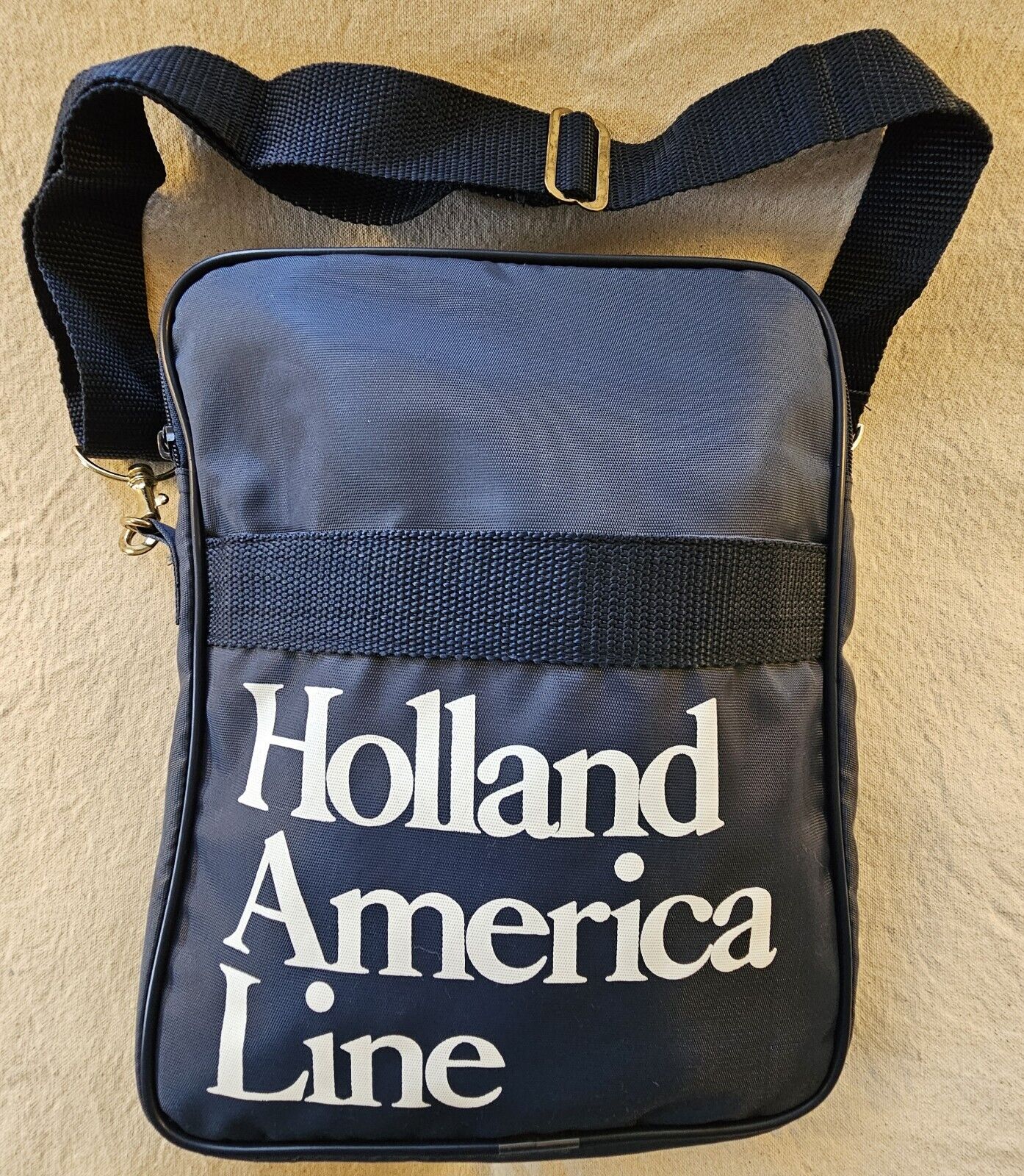 Holland America Line Cruise Duffle Tote Travel Carry-On Folding Bag Navy Blue