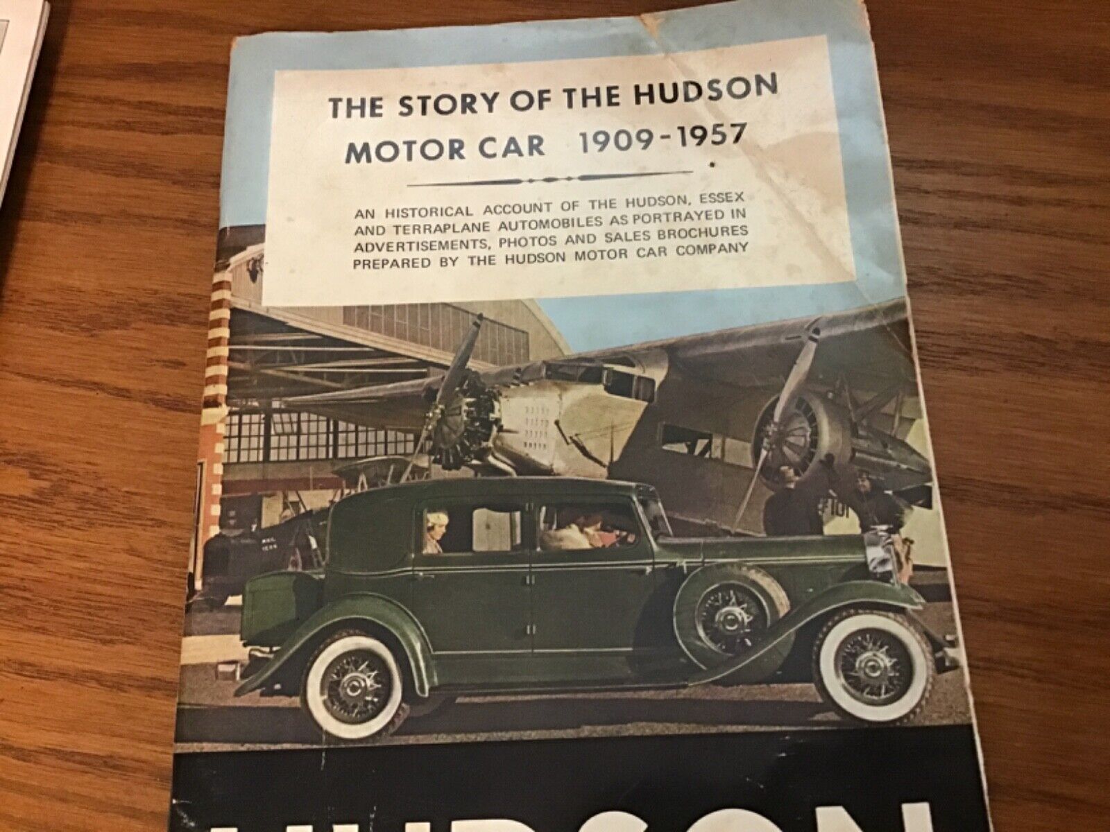 Hudson classic car paperback book