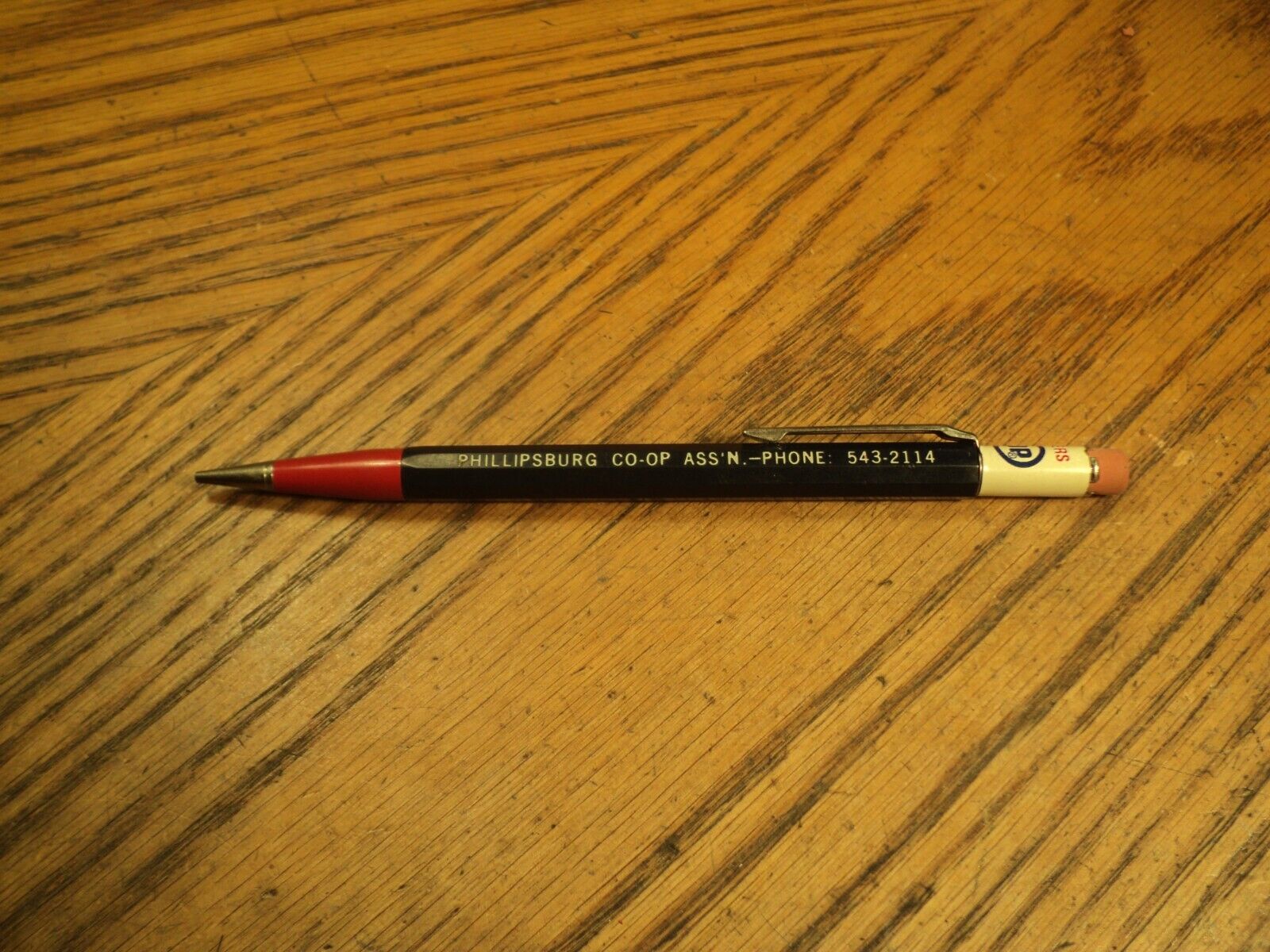 Vintage Autopoint Mechanical Pencil Phillipsburg Co-Op Ass\'n  5-5/8\