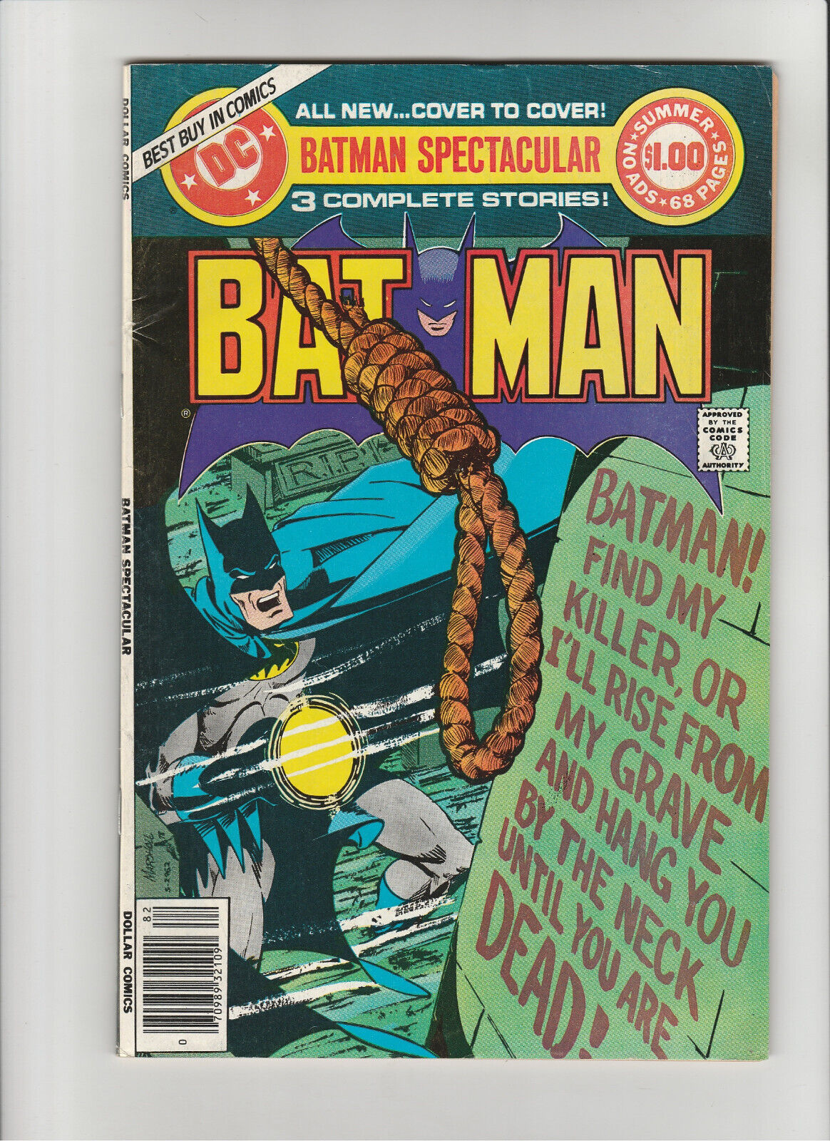 Batman Spectacular Dollar Comics Summer Special 1978 (6.0) Fine (FN)