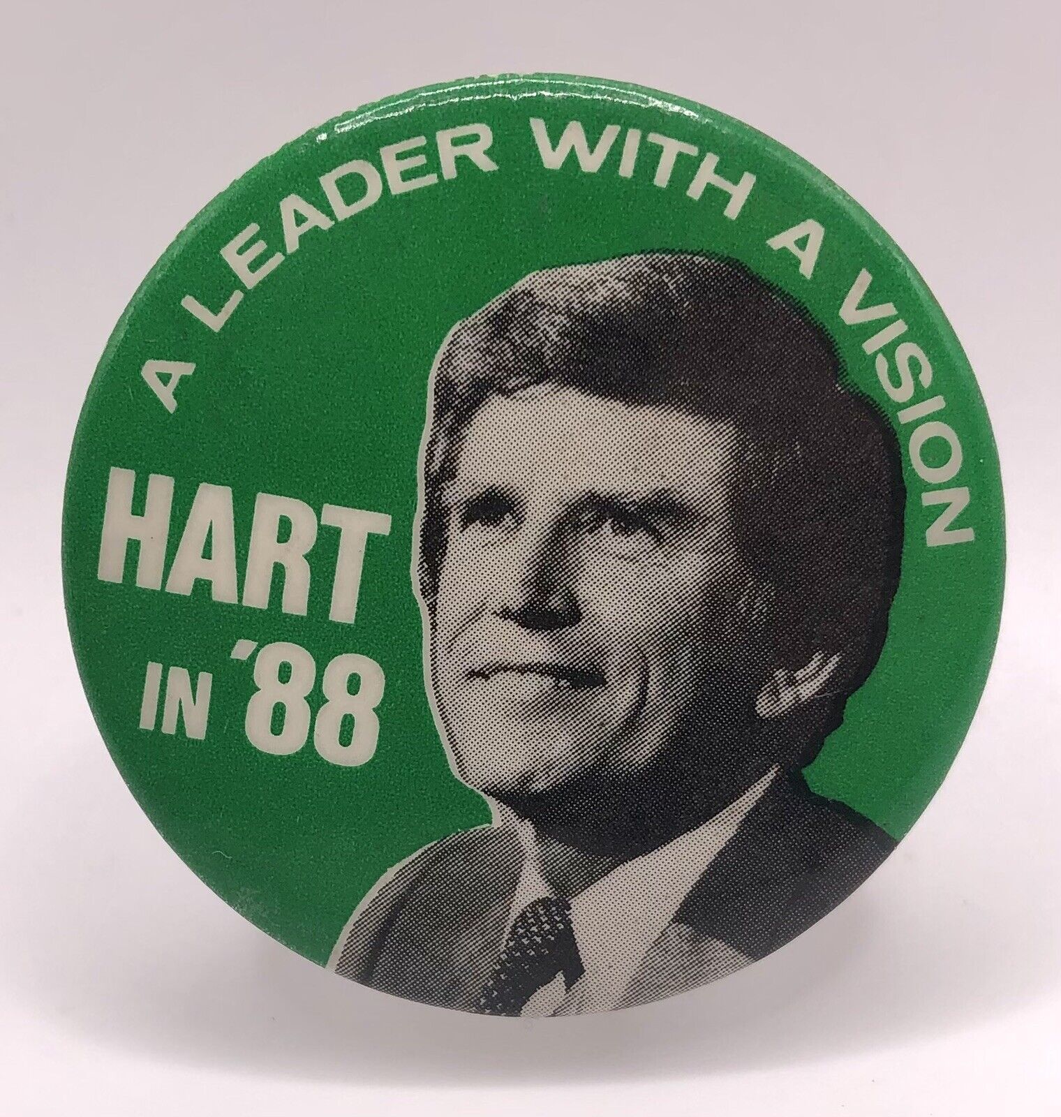Vintage Rare Garry Hart 88’ Democratic President Nominee Political Pin Button