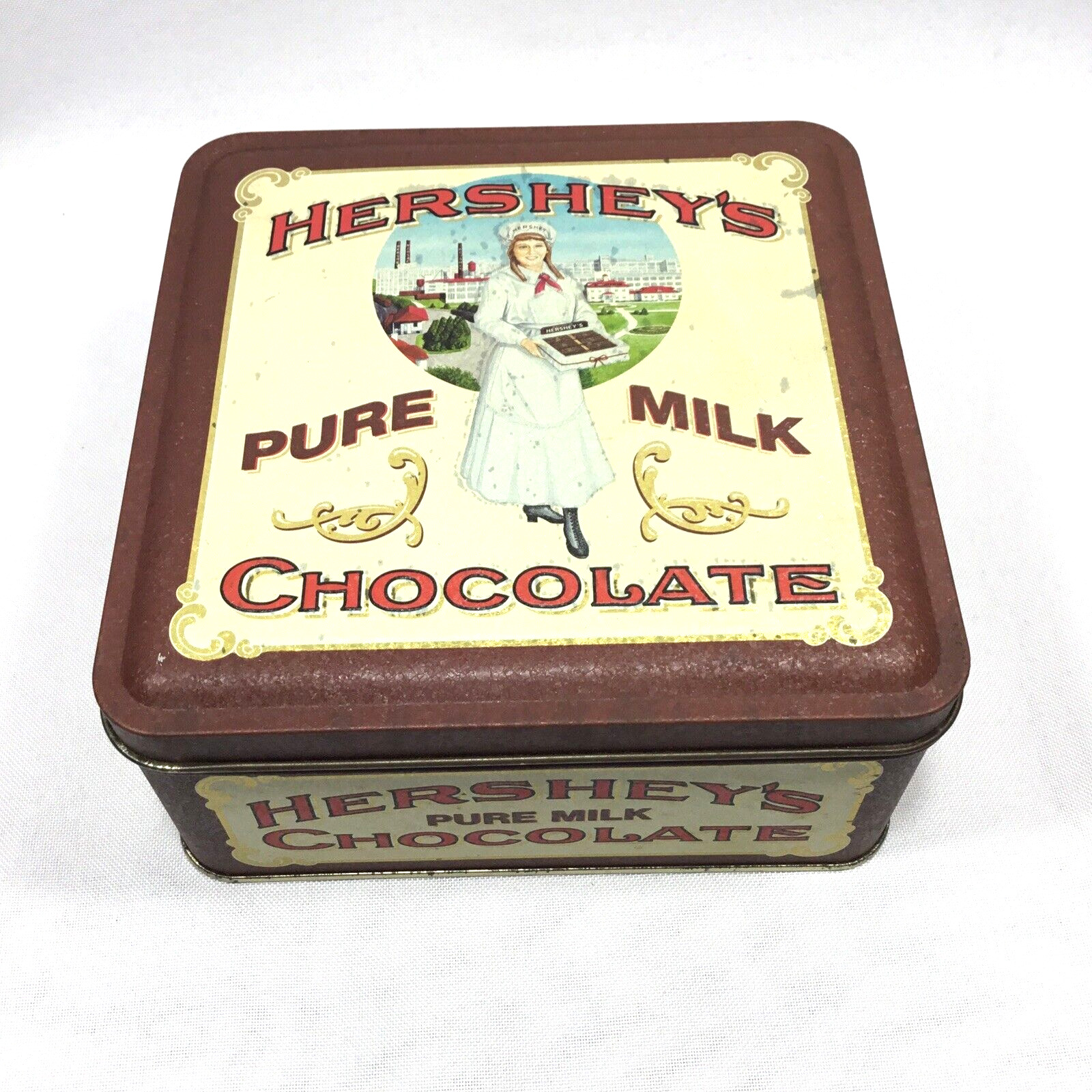 Vintage Hershey's 1992 Pure Milk Chocolate Tin Empty